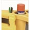 Rubbermaid Commercial Standard Rim Caddy, 4-Comp, Fits 32.5" dia Cans, 26.5w x 6.75h, Yellow FG9W8700YEL - alternate 4